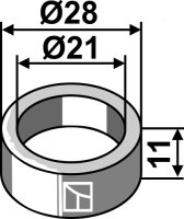 Buchse Ø28x11xØ21 Passend für...