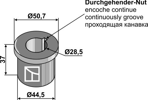 Buchse Passend für Schulte 618-001