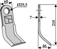 Y-Messer Passend für Seko 333 003