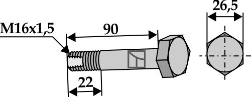 Schraube 10.9 Passend für Howard Seppi Mc Connel 369216900