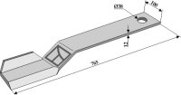 Mähermesser 765mm rechts Passend für Spearhead...
