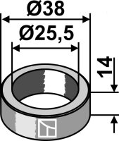 Buchse Ø38x14xØ255 Passend für...
