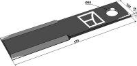 Mähermesser 570mm Passend für Suire 16-190157005