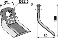 Y-Messer Passend für Tortella 2987010