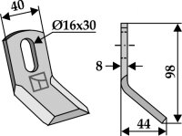 Y-Messer Universal Passend für S.M.A. Noremat SM58...