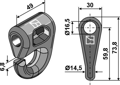 Schäkel Schnell-Wechsel-System Passend für Noremat 125881