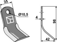Y-Messer Passend für Zappator Rapid Müthing 3435