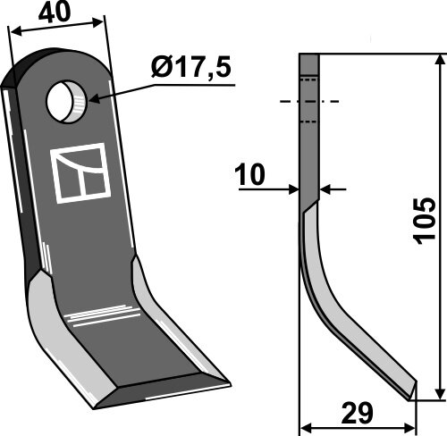 Y-Messer Passend für Palladino 560110