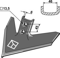 Gänsefußschar 254 x 6 Passend für...