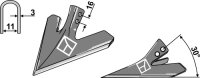 Hackschar 180mm Passend für Schmotzer Einböck...