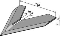 Hackschar 160mm Passend für Steketee 405716