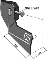 Flachhäufler links Passend für Schmotzer 354260