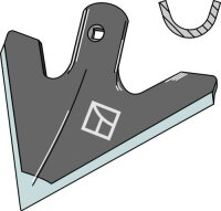 Hackschar 180mm Passend für Lemken Einböck...