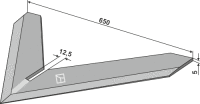Hackschar 650mm Passend für Steketee 405765