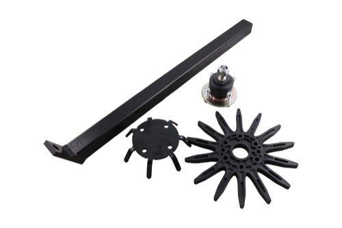 Fingerhackelement Ø250mm mit Stiel