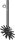 Fingerhackelement Ø370mm mit Stiel links