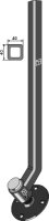 Haltearm für Fingerhacke Ø370mm rechts