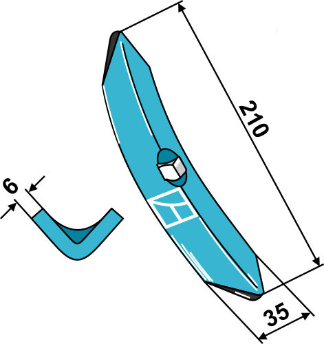 Schar Passend für Väderstad Amazone BBG ZN339 400523
