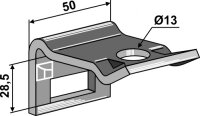 Halter für Zinken 32 x 10