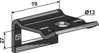 Halter für Zinken 40 x 12