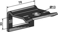 Halter für Zinken 40 x 12