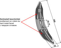 Grubberschar 360mm Hartmetallbeschichtet Passend für...