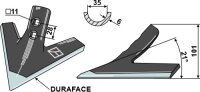 Gänsefußschar 200mm DURAFACE
