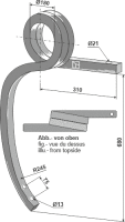 Gedrehte Schwergrubberstiel rechts