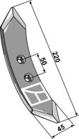 Grubberschar 220mm