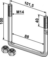Bügelschraube M14