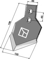 Grubberschar Triodan 198mm