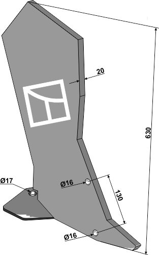 Tiefenlockerer-Zinken Flatliner Passend für Great Plains Simba P11161