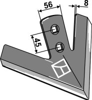 Gänsefussschar 245mm Passend für Maschio...