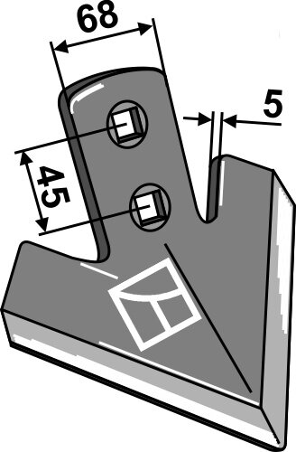 Gänsefussschar 165mm