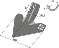 Gänsefussschar 200mm Passend für Strom Bednar...