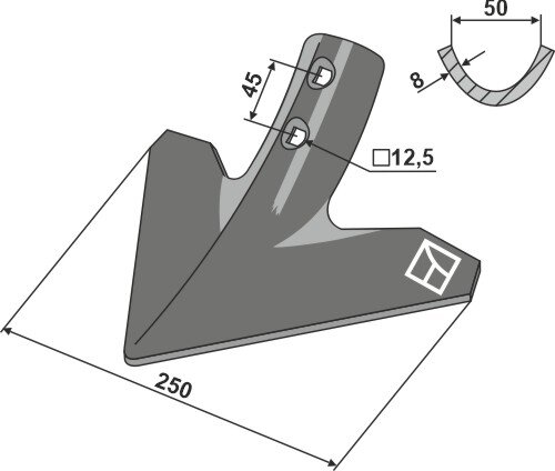 Gänsefussschar 250mm Passend für Kerner 066036
