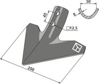 Gänsefussschar 250mm Passend für Kerner 066036
