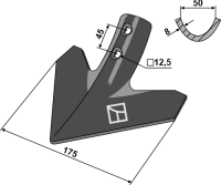 Gänsefussschar 175mm