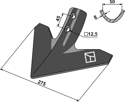 Gänsefussschar 275mm