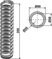 Druckfeder Ø90x350