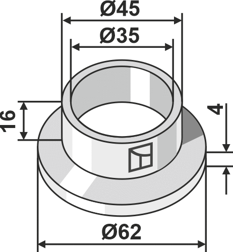 Nylon Buchse