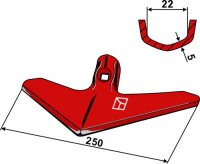 Gänsefußschar 250mm Passend für...
