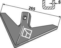Gänsefussschar 265mm Passend für Strom Bednar...