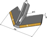 Flügelschar Hartmetall Passend für...