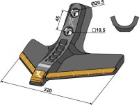 Gänsefußschar 220mm Hartmetall Passend...