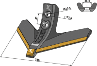 Gänsefußschar 285mm Hartmetall