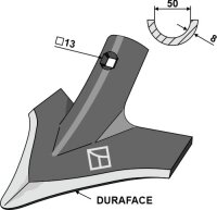 Gänsefußschar 240mm DURAFACE Passend für...