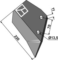 Ersatzflügel rechts Passend für Dal-Bo 76267