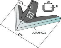 Gänsefußschar 277mm Passend für Farmet...