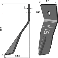 Abstreifer Passend für Väderstad 451762